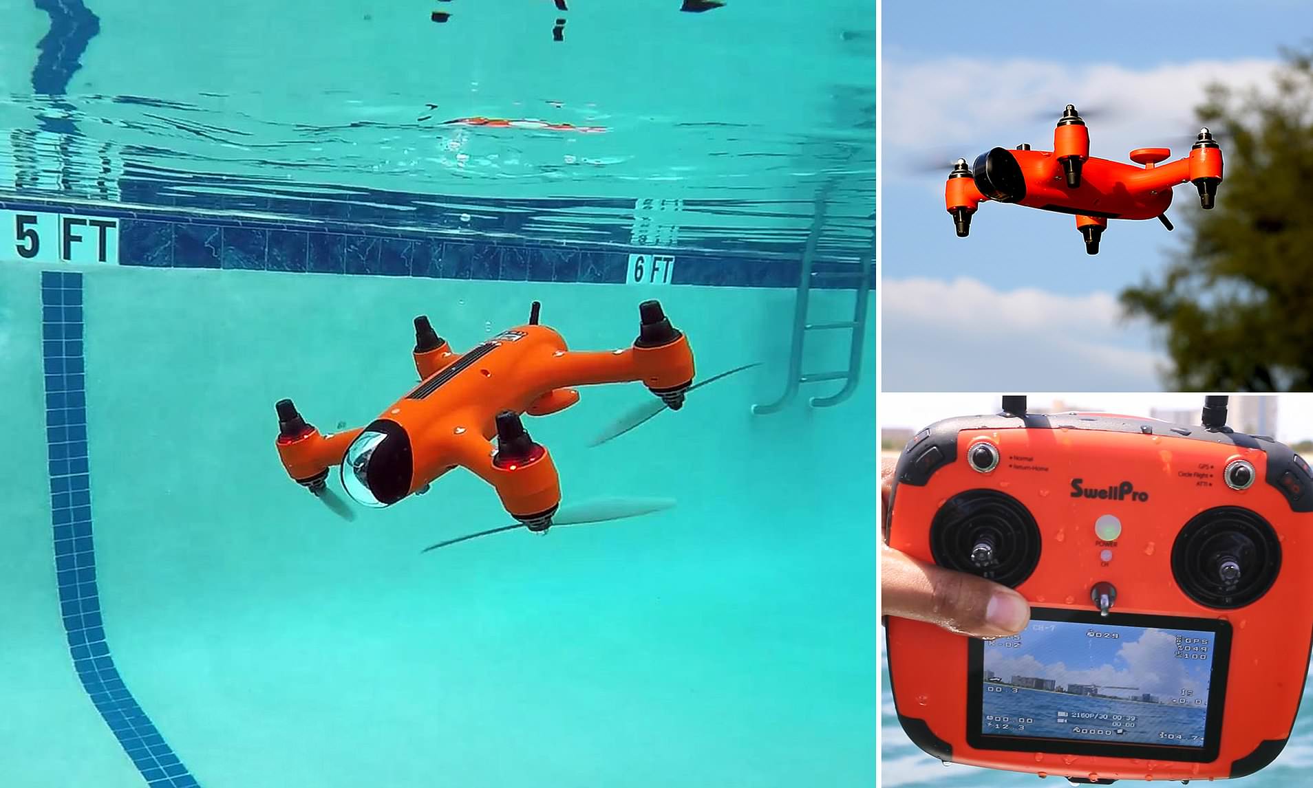 Waterproof Underwater Top Drones 2019 Fishing & Sailing